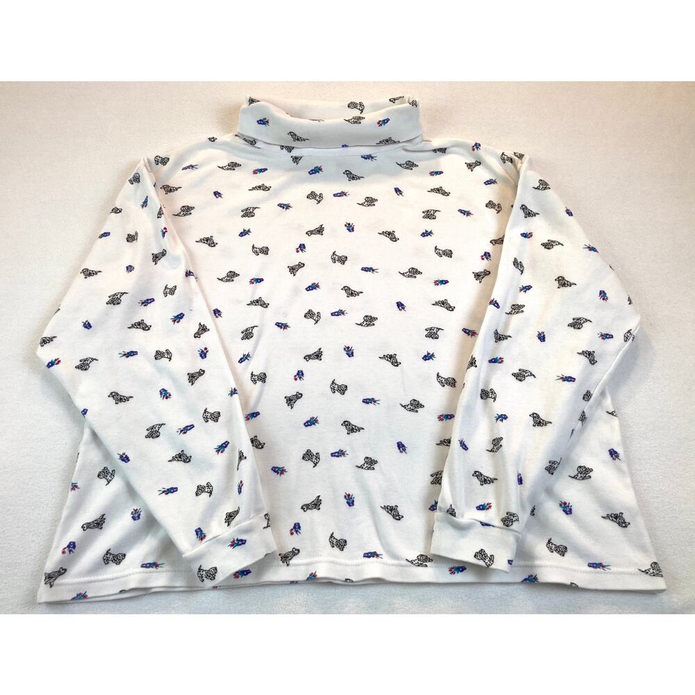 Northern Reflections Vintage Turtleneck Dalmatians Puppies Size Small